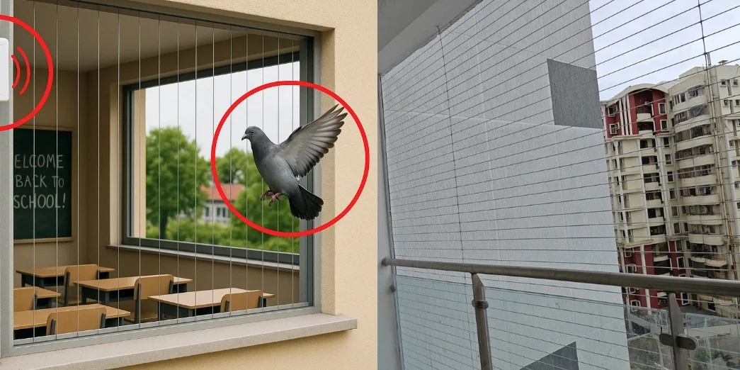 Invisible Grills for Bird Control